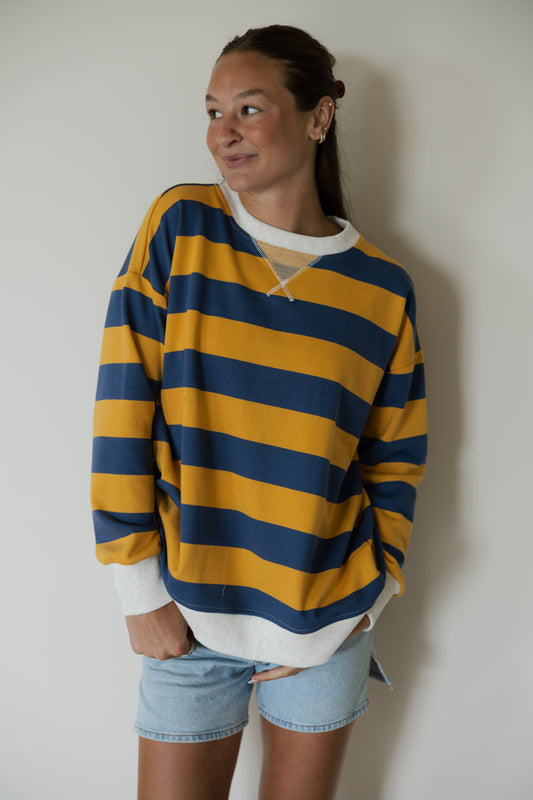 Gameday Stripe Crewneck