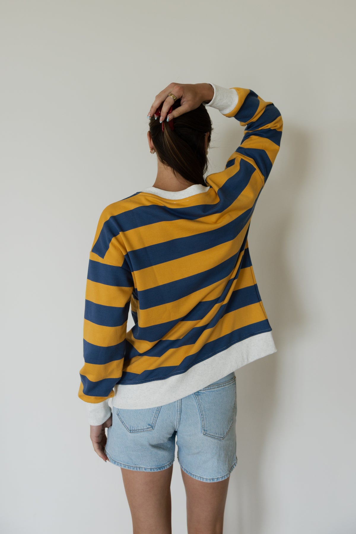 Gameday Stripe Crewneck
