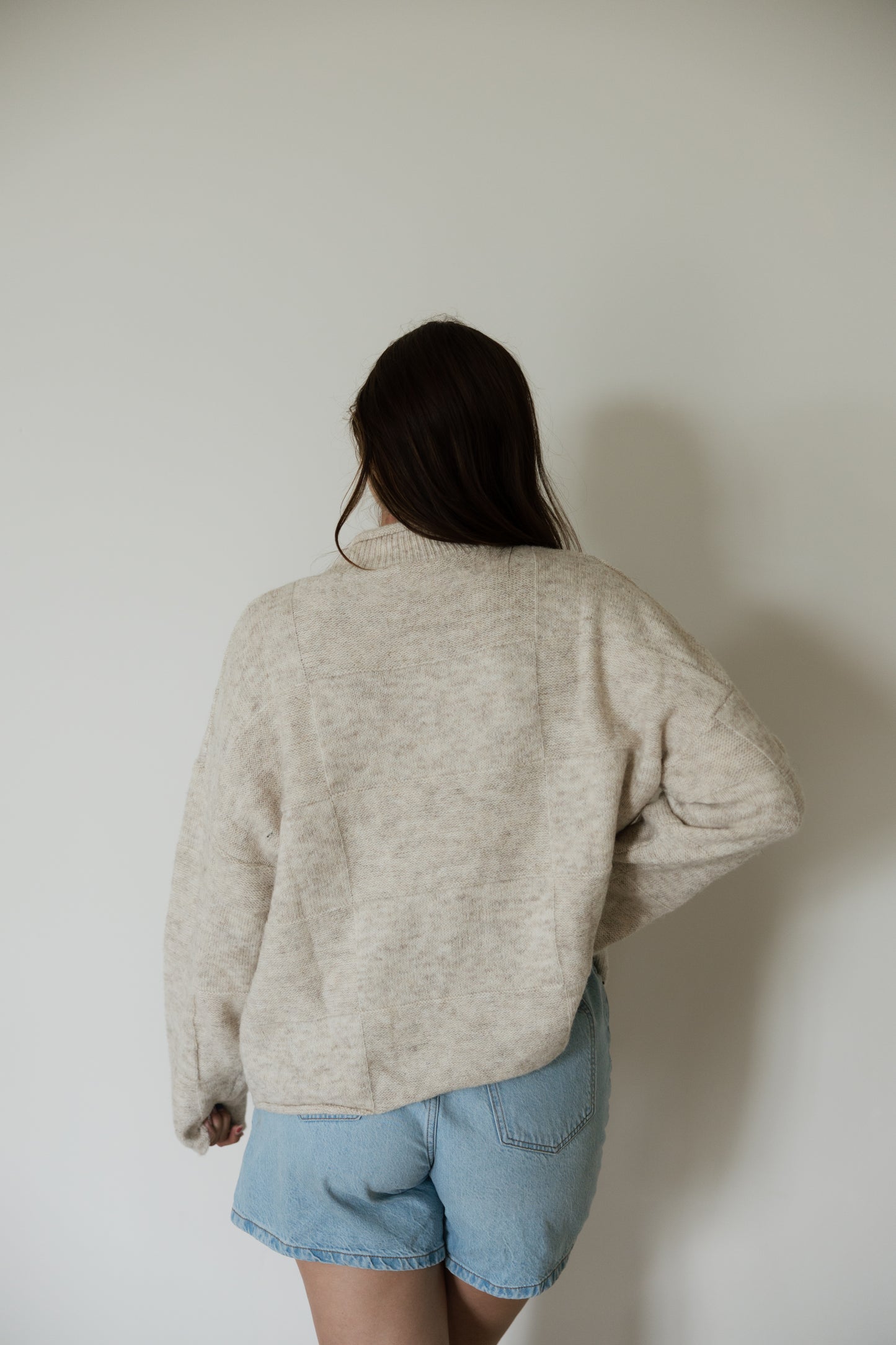 Natural Mixed Pattern Sweater