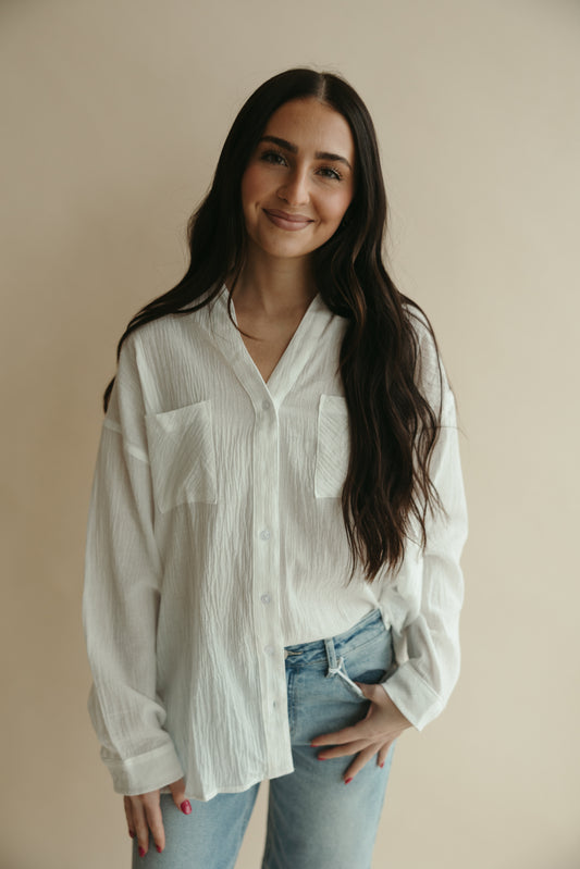 Basic White Button Down