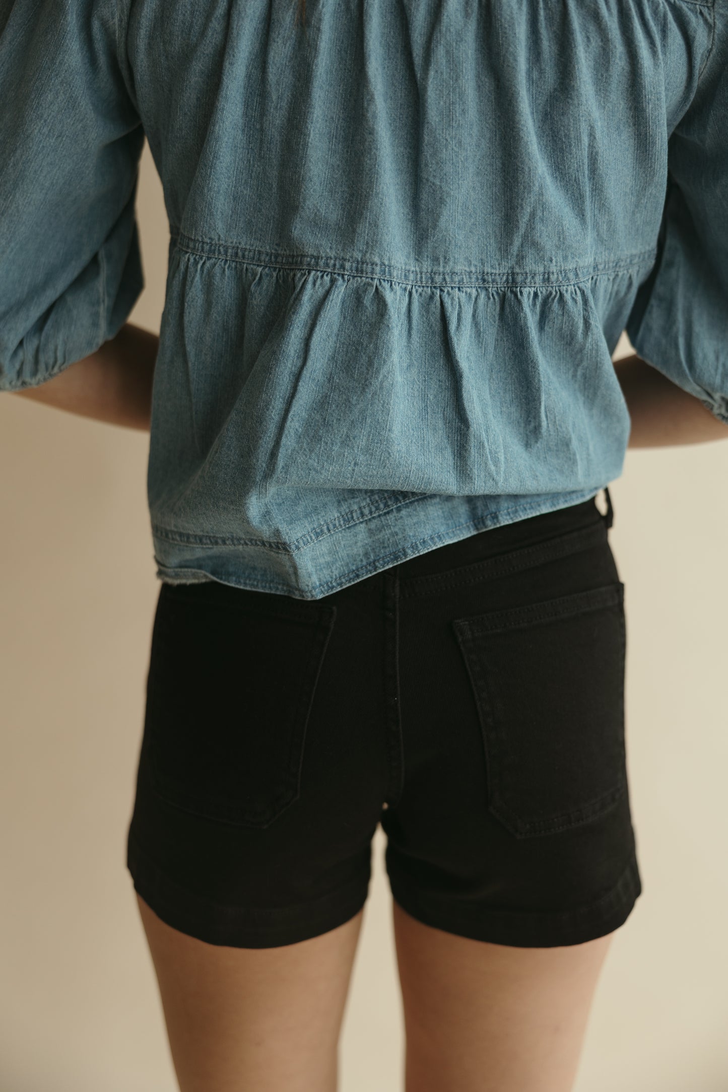 Black Utility Shorts