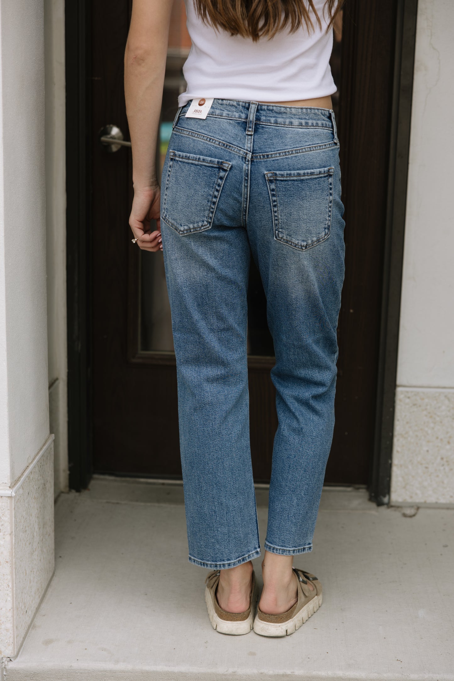 Medium Wash Boyfriend Jeans