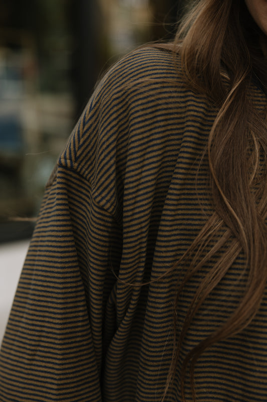 Striped Long Sleeve Crew Shirt
