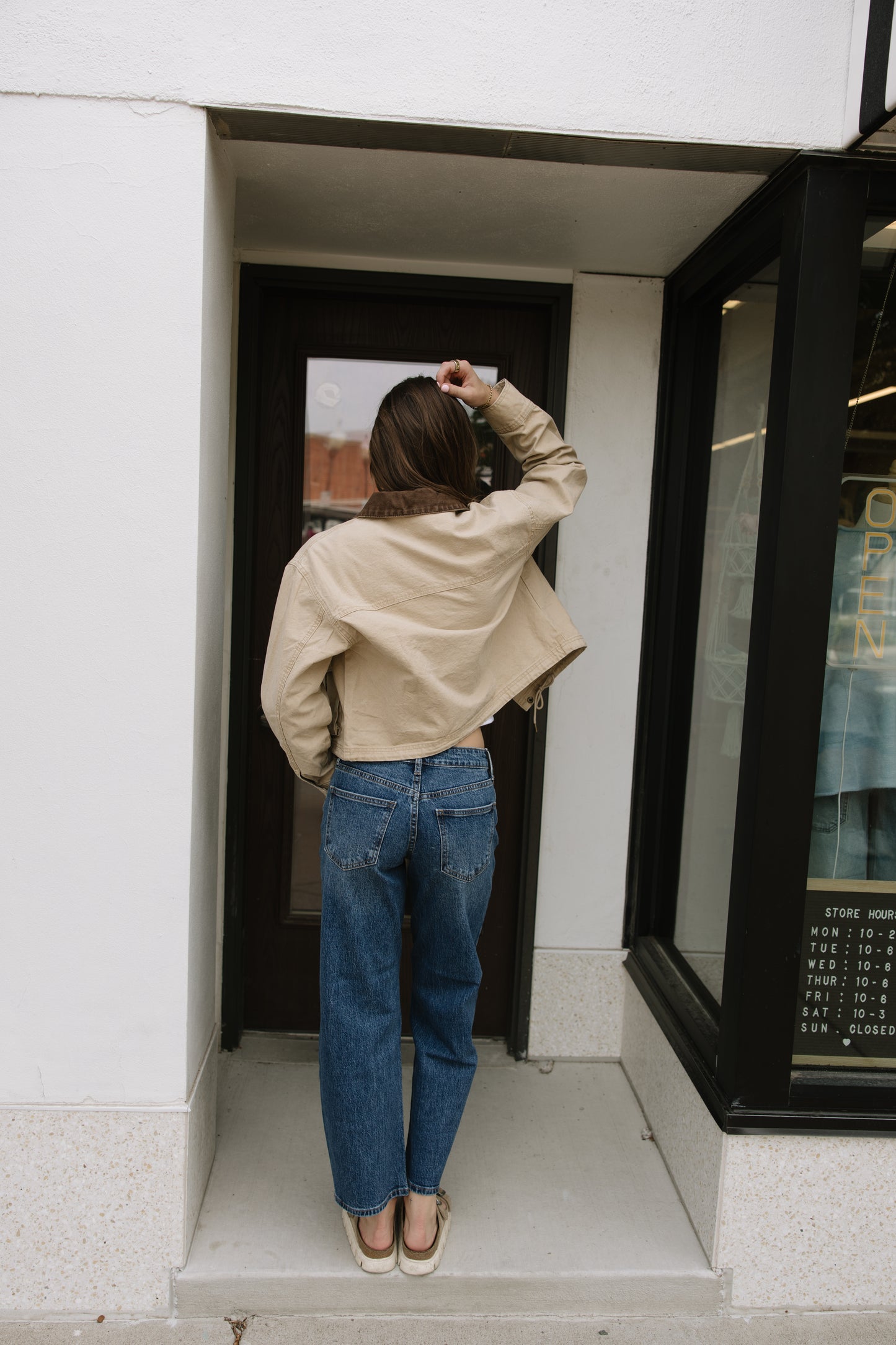 Beige Collared Jacket