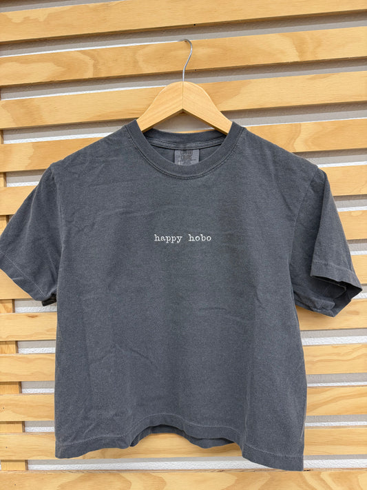 Happy Hobo Embroidered Boxy Tee