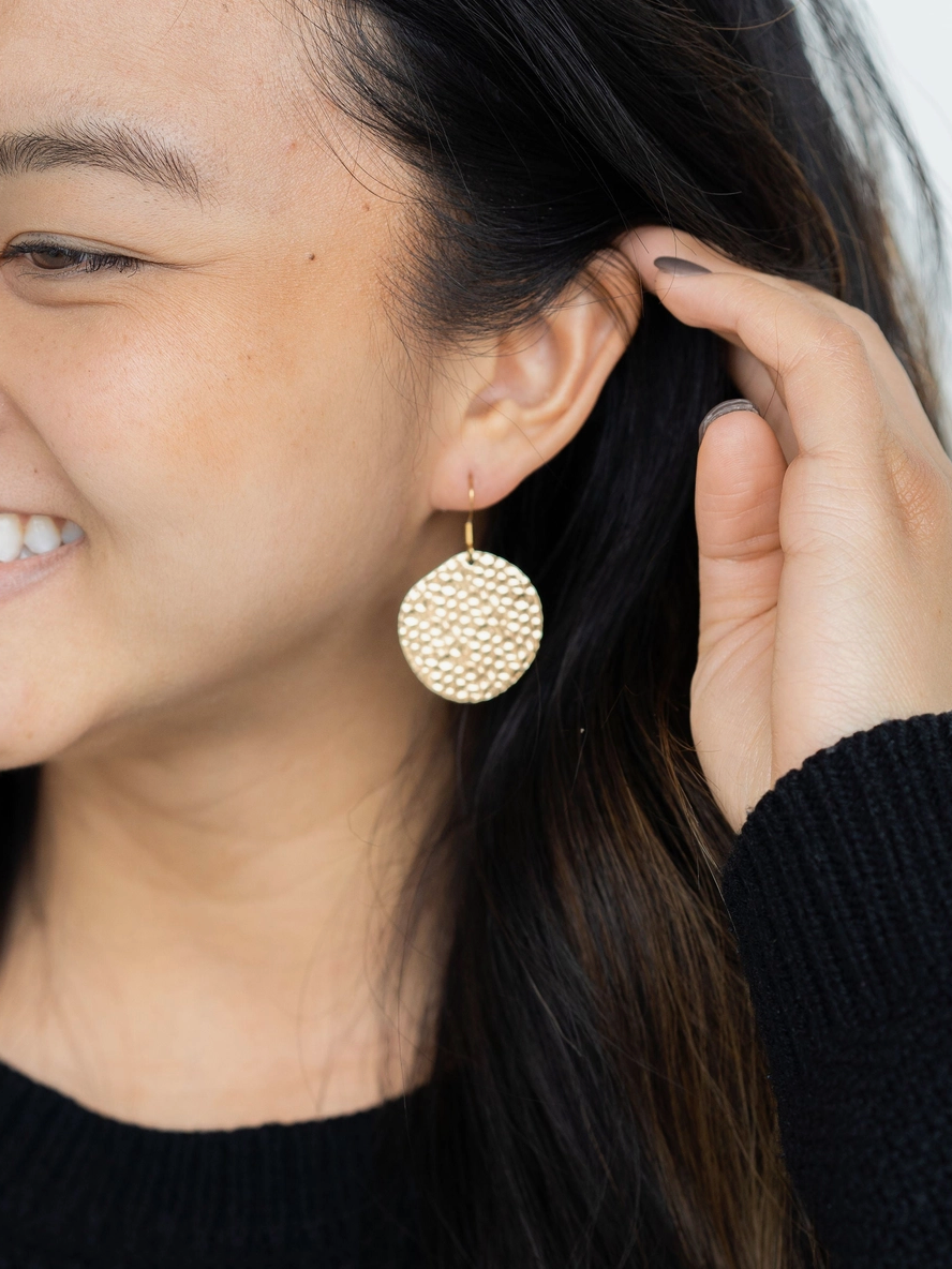 Lucia Hammered Earrings