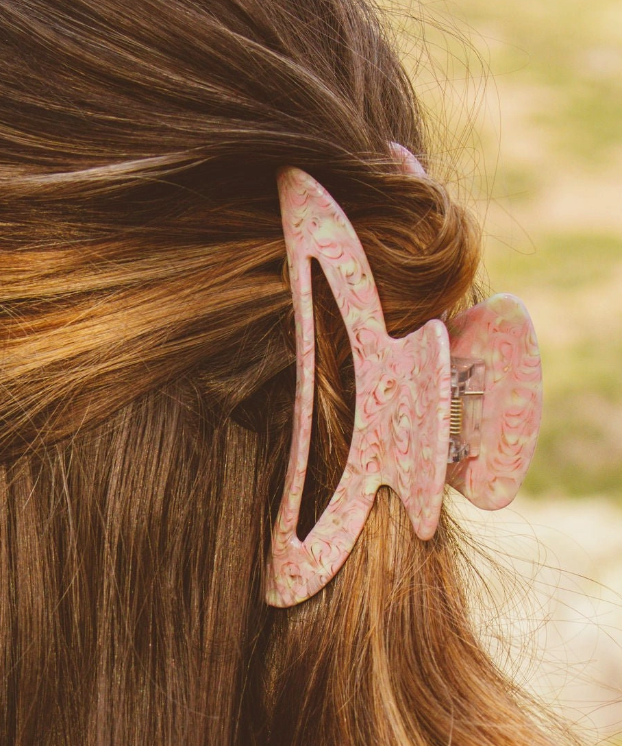 Raspberry Swirl Claw Clip