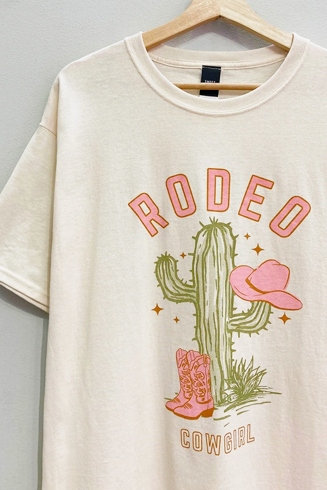 Rodeo Cowgirl Oversized Tee