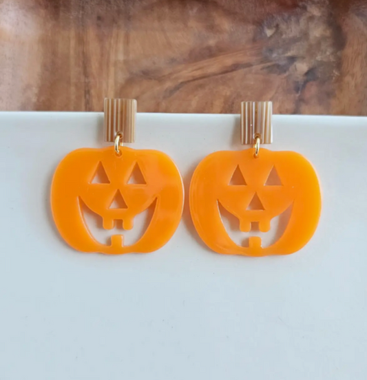 Pumpkin Dangle Earrings