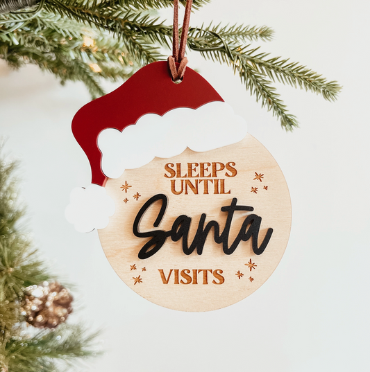 Days Until Santa Ornament
