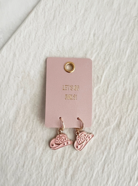 Cowgirl Hat Earrings