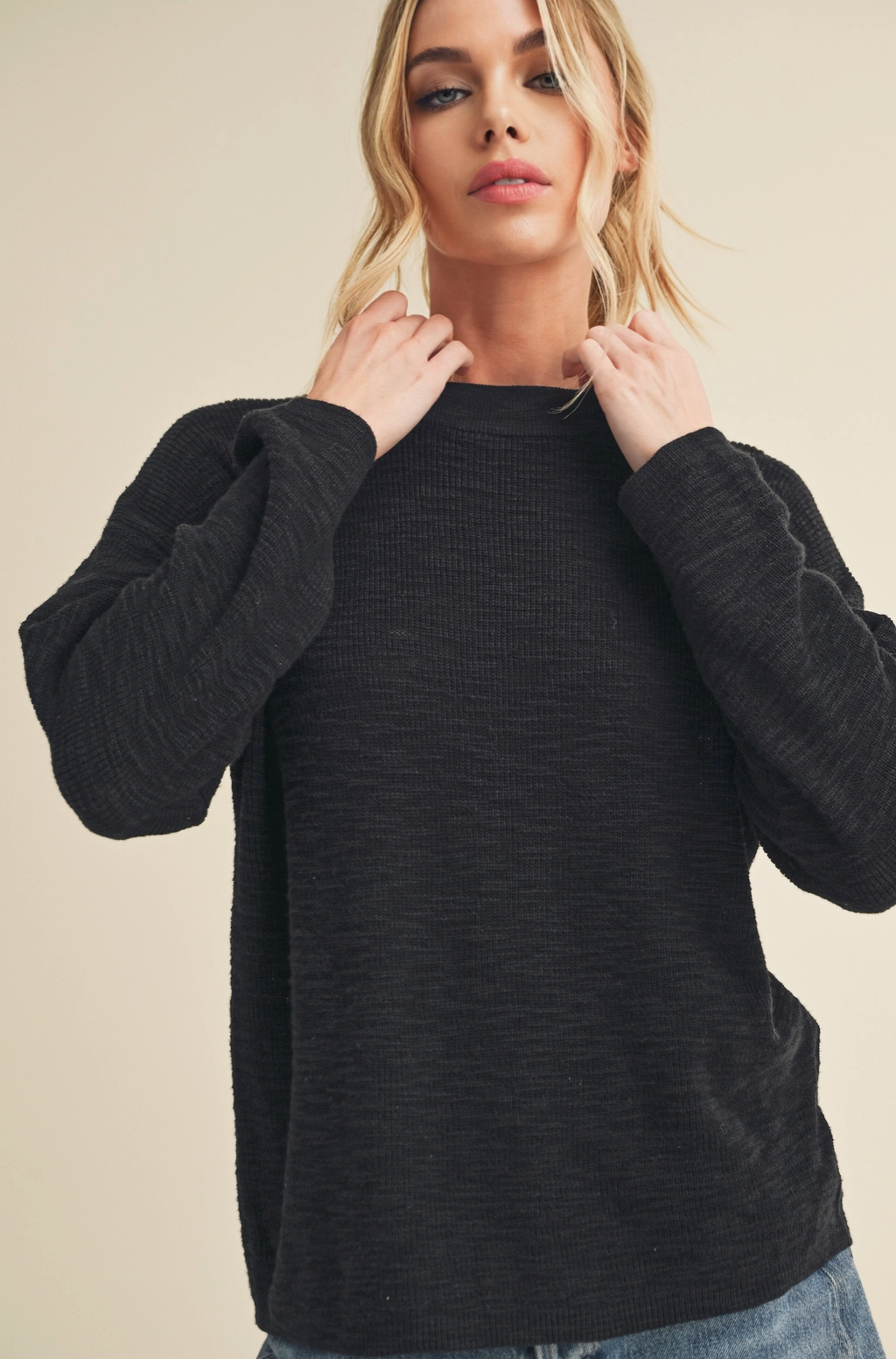 Laid Back Sweater in Black