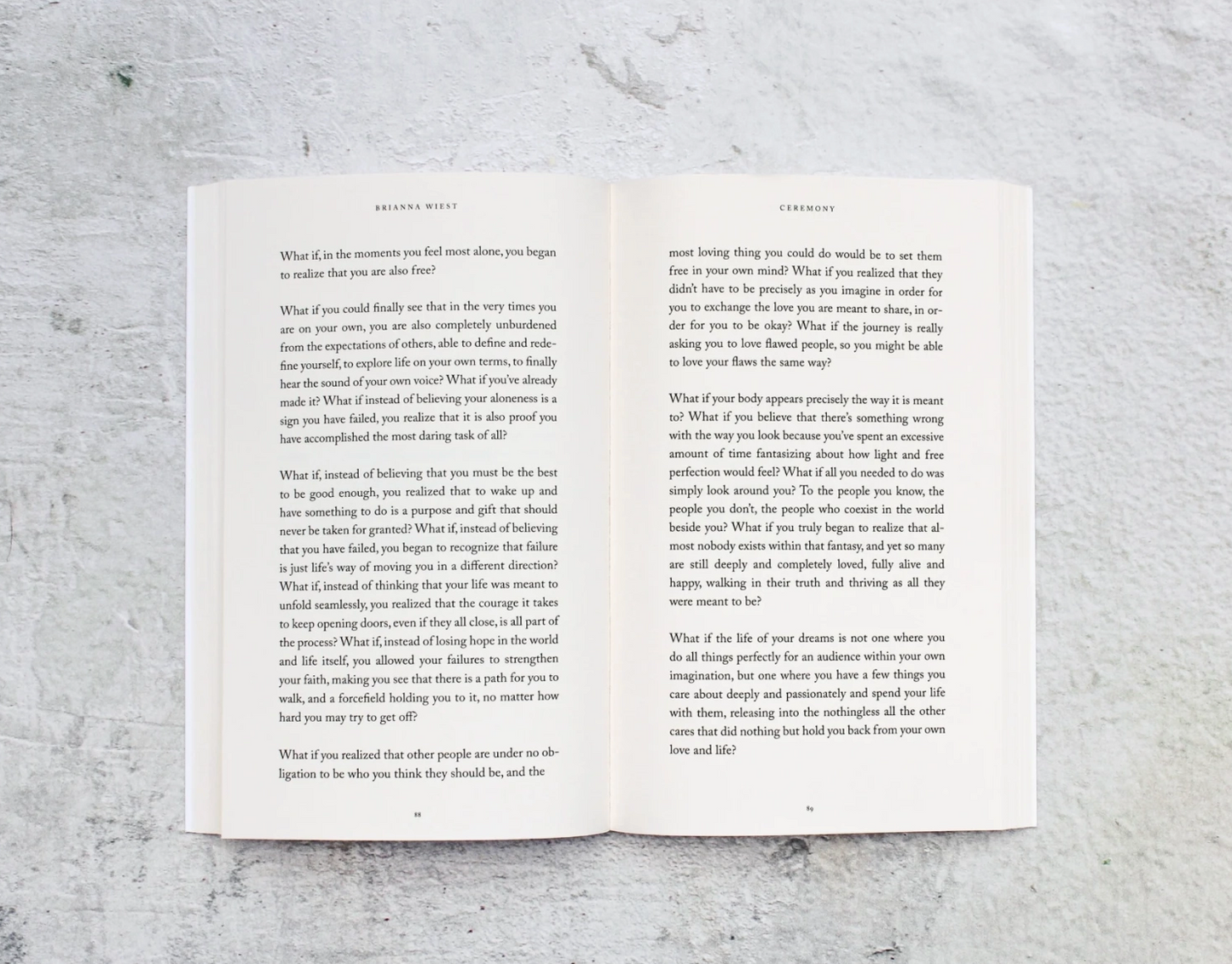 Ceremony Book by Brianna Wiest