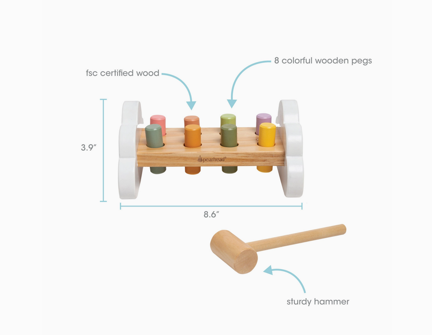 Kids Wooden Hammer Toy