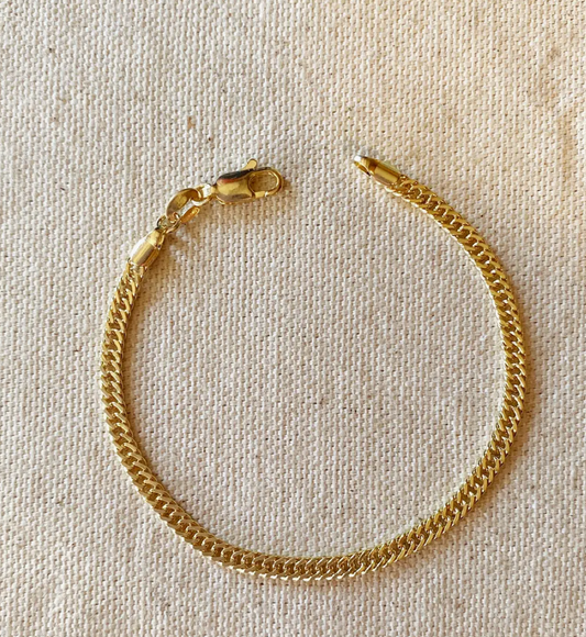Double Curb Chain Bracelet