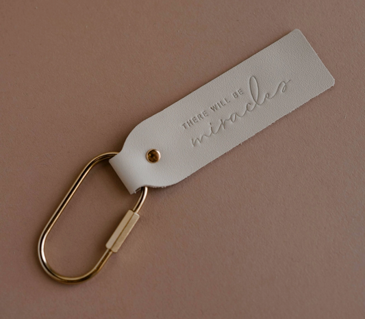 Assorted Leather Stamped Keychains