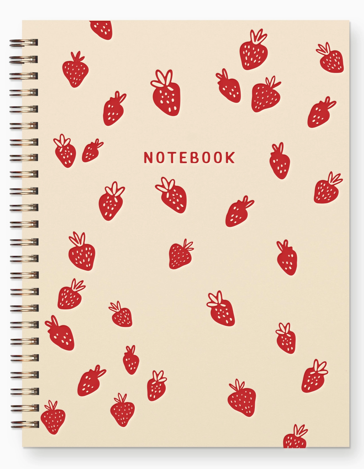 Strawberry Pattern Notebook