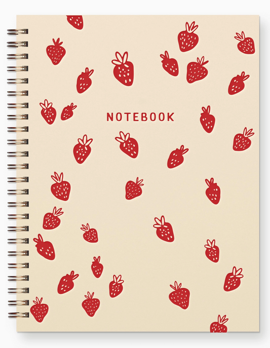 Strawberry Pattern Notebook