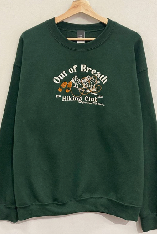 Out of Breath Hiking Club Crewneck