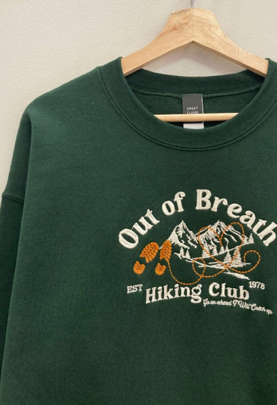 Out of Breath Hiking Club Crewneck