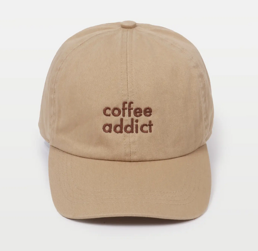 Coffee Addict Embroidered Cap