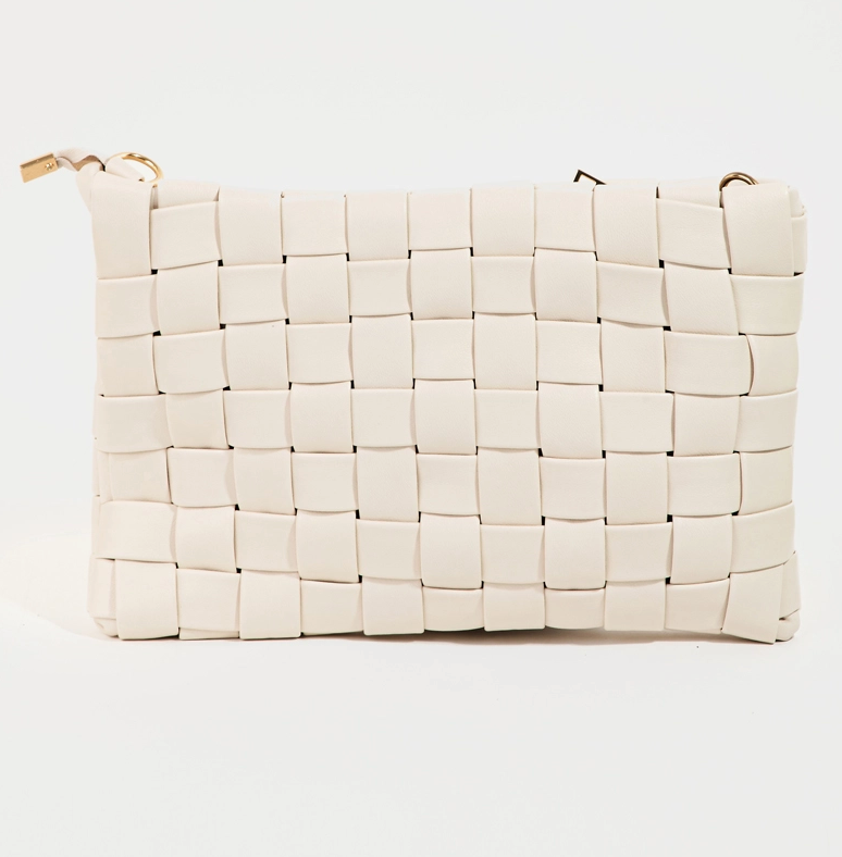 Leather Basket Weave Purse