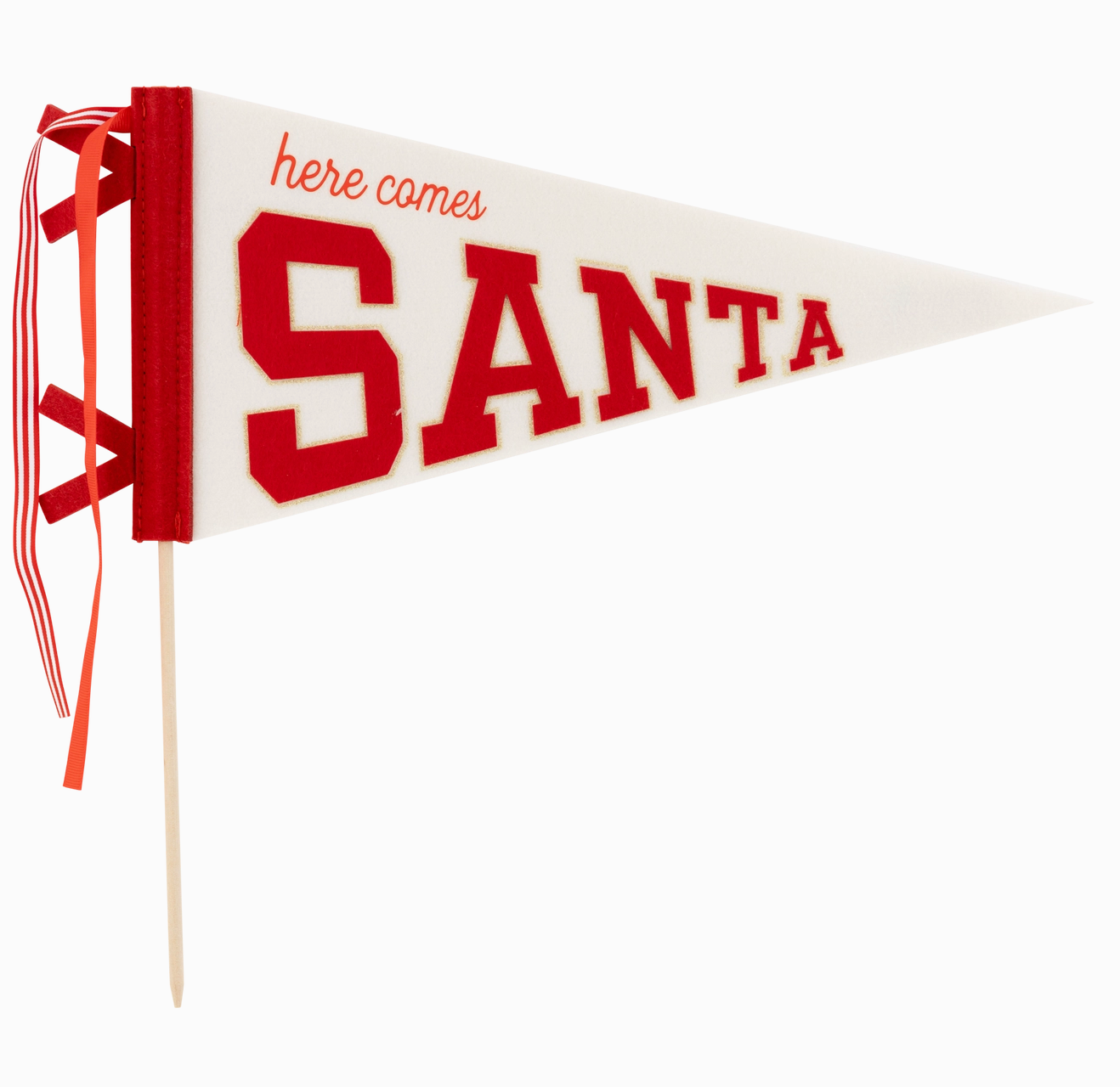 Here Comes Santa Felt Banner