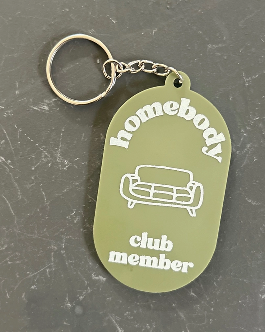 Homebody Club Member Keychain