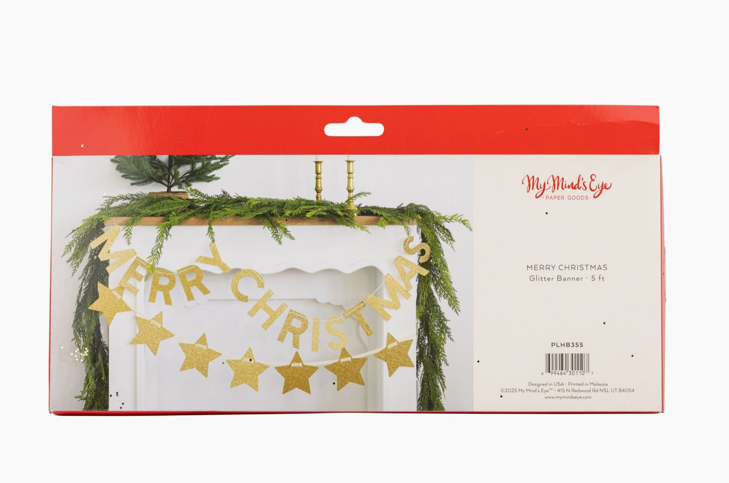 Glitter 'Merry Christmas' Banner