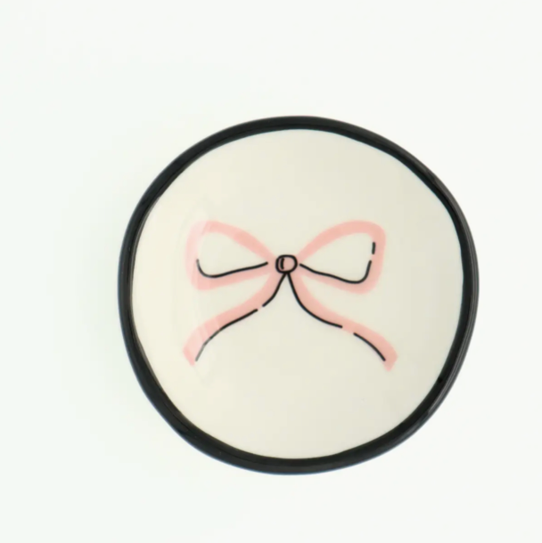 Pink Bow Ring Dish