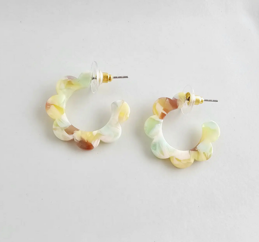 Spring Floral Mini Hoops
