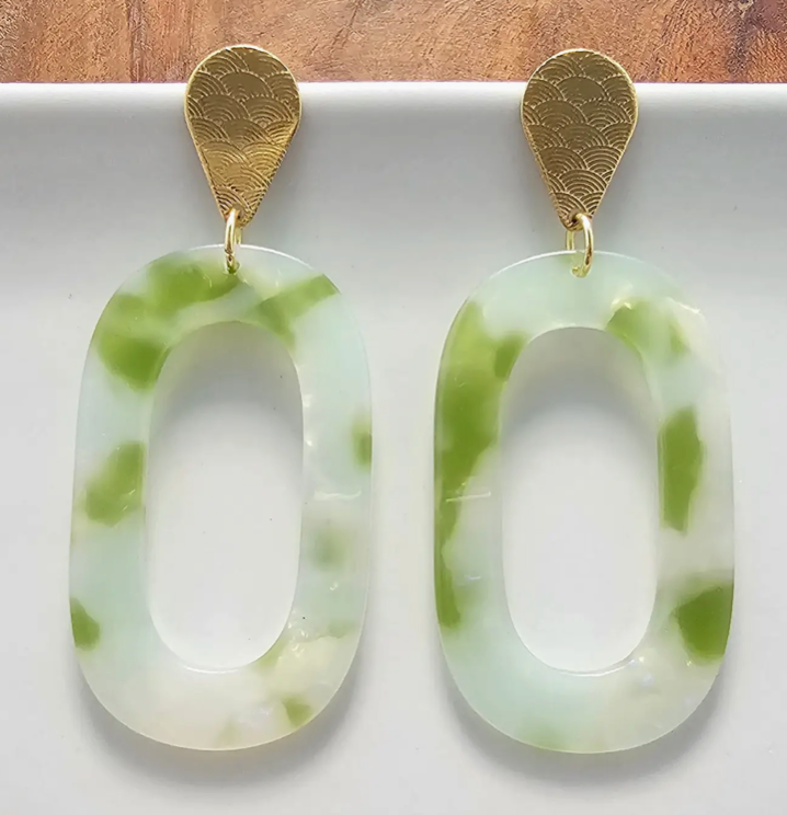 Pear Oval Earrings