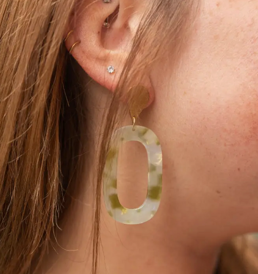 Pear Oval Earrings