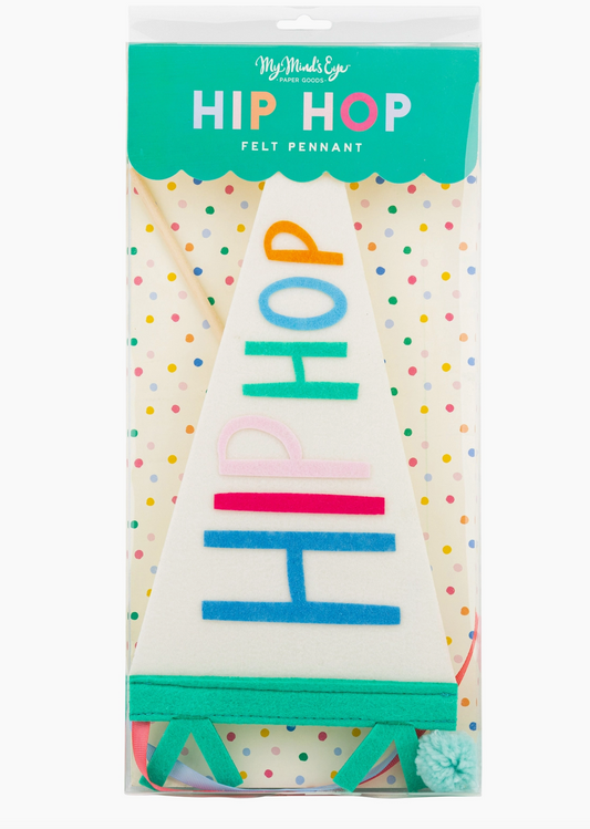 Hip Hop Felt Pennant
