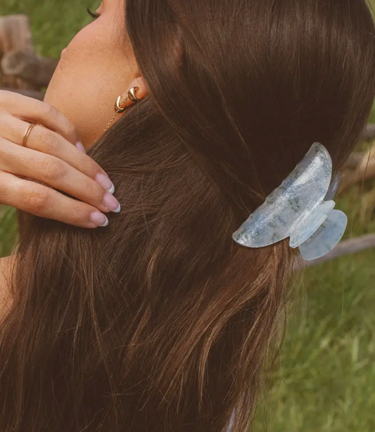 Blue Sparkle Claw Clip