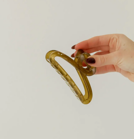 Basic Green Claw Clip