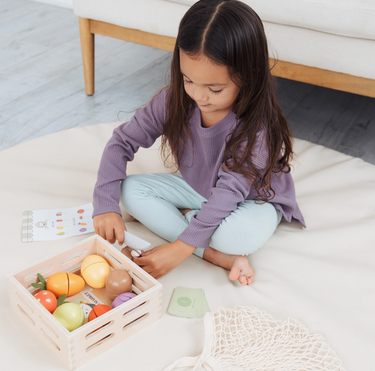 Wooden Farmers Market Toy Set