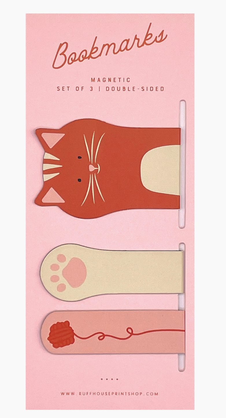 Cat Magnetic Bookmark Set