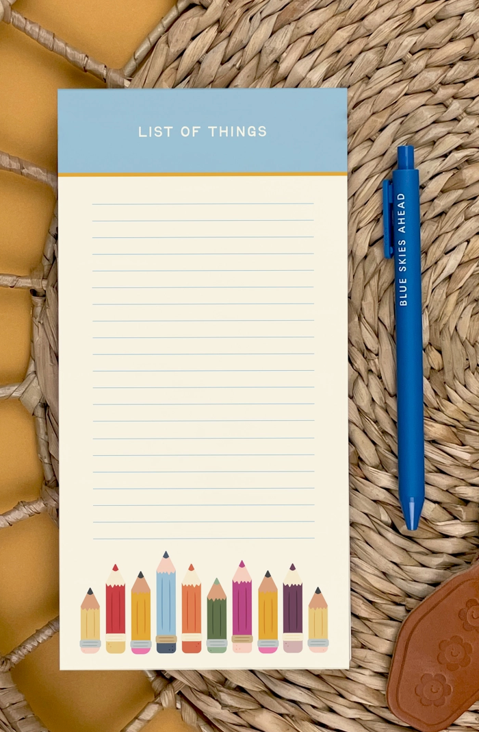 List Of Things Notepad