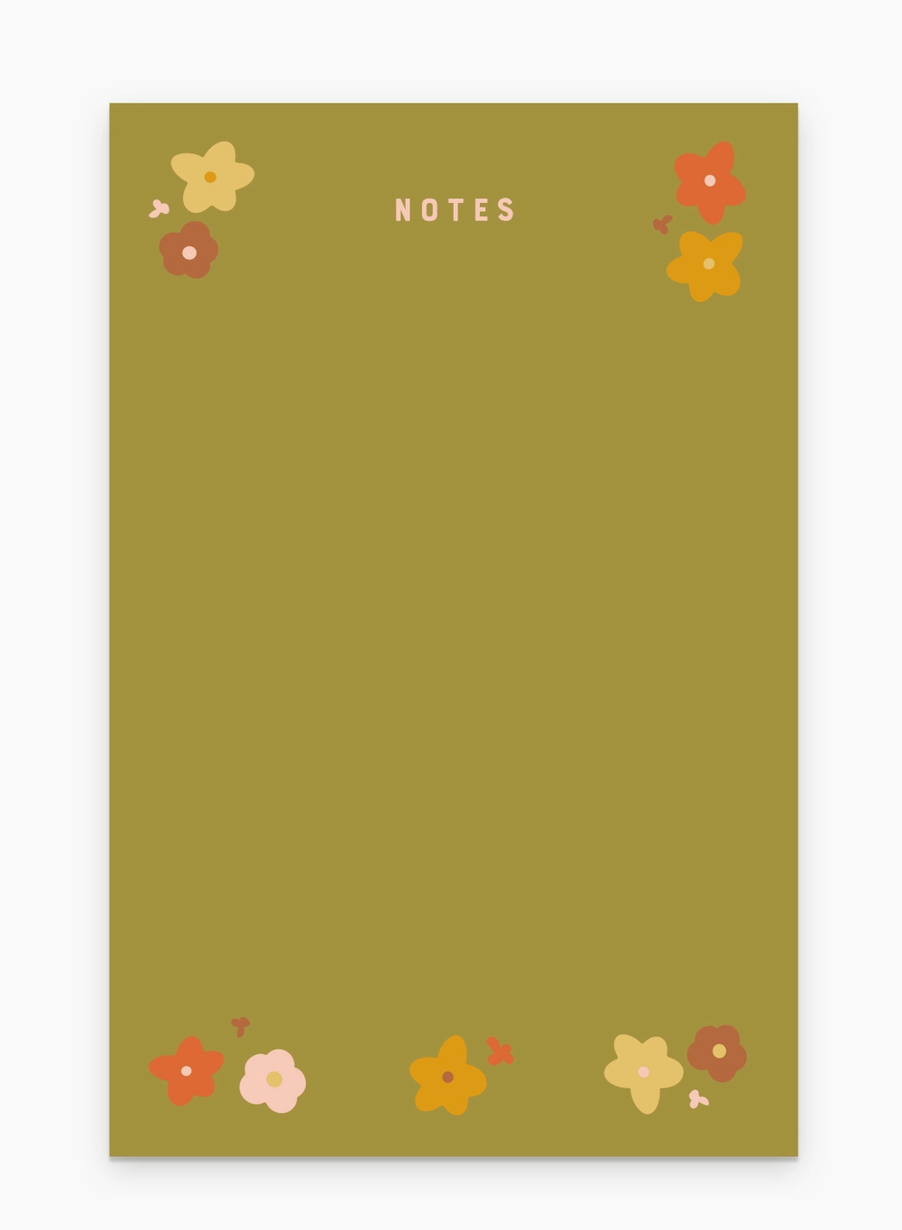 Floral Garden Notepad