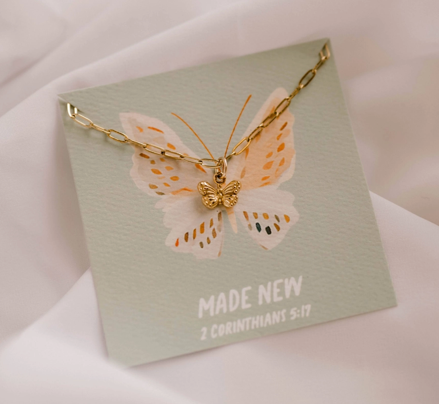 Made New Butterfly Necklace