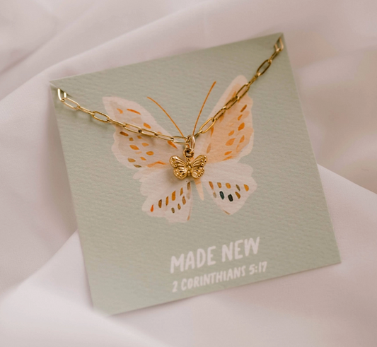 Made New Butterfly Necklace