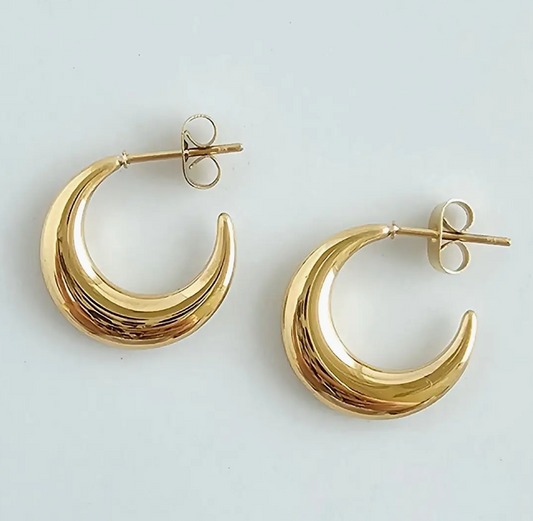 Gold Everyday Basic Hoops