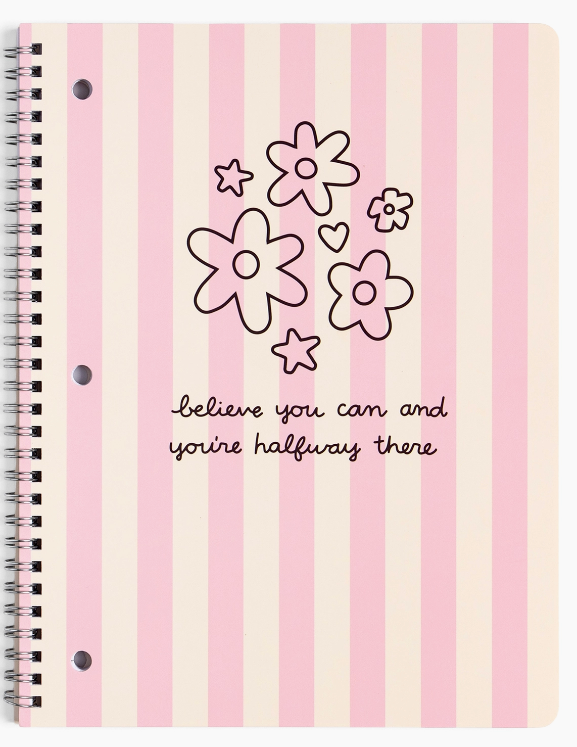 Floral Stripe Notebook