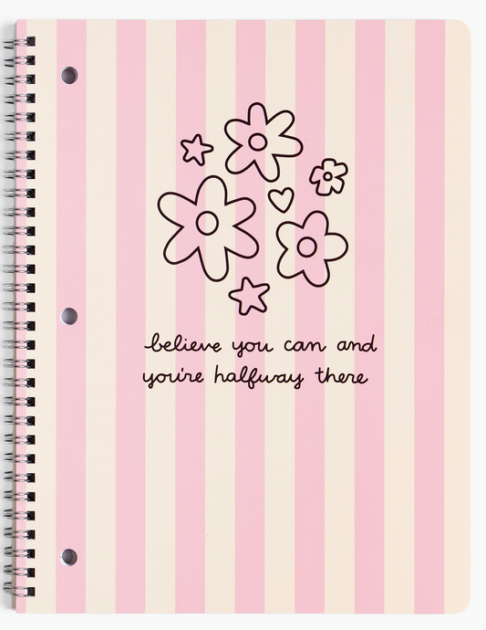 Floral Stripe Notebook