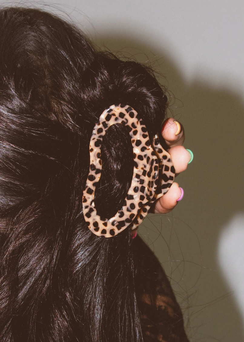 Leopard Spot Claw Clip