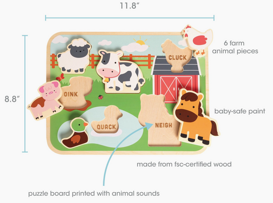Wooden Barn Animal Puzzle