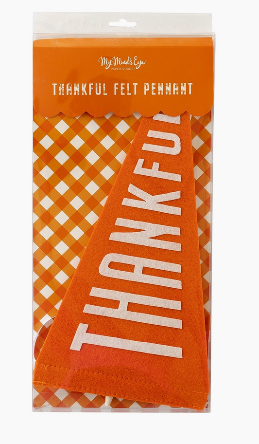 Thankful Felt Pennant