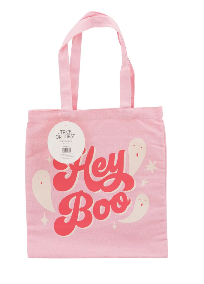 Hey Boo Canvas Tote