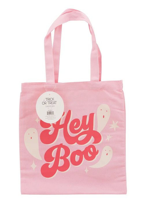 Hey Boo Canvas Tote